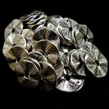 Rondelle Plate Argentée (10 pces)