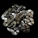 Rondelle Plate Gris Anthracite (10 pièces)