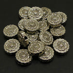 Perle ronde style Tibet (10 pces)