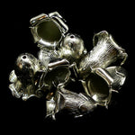 Couvre-Perle fleur 20 mm platine (à la pièce)