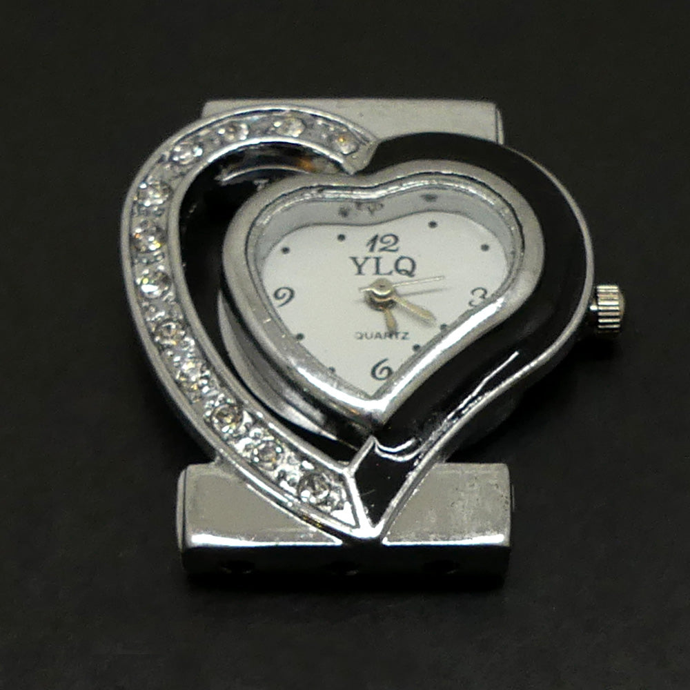 Face de montre coeur en acier inoxydable (à la pièce)