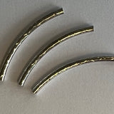 Tube courbé en laiton rose doré 45 mm (2 pces)