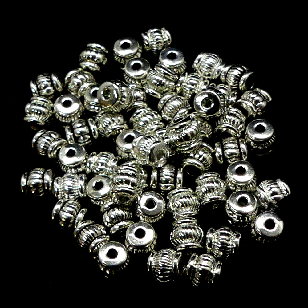 Perle baril Argent antique (10 pièces)