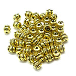 Perle baril dorée (10 pièces)