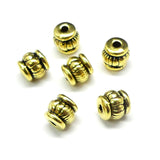 Perle baril dorée (10 pièces)