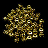 Perle baril dorée (10 pièces)