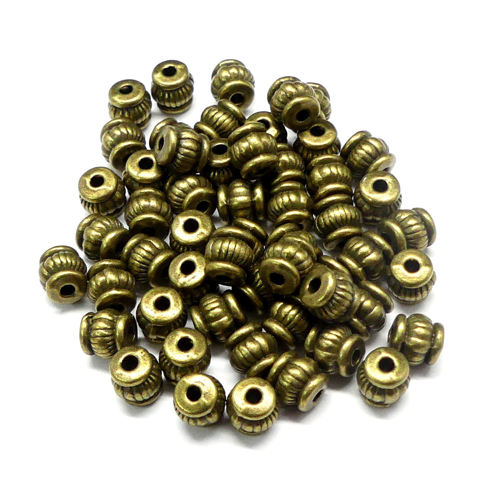 Perle baril bronze (10 pièces)