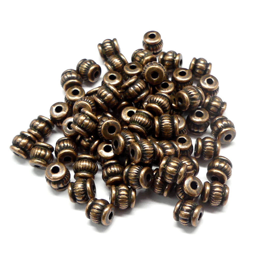Perle baril cuivre (10 pièces)