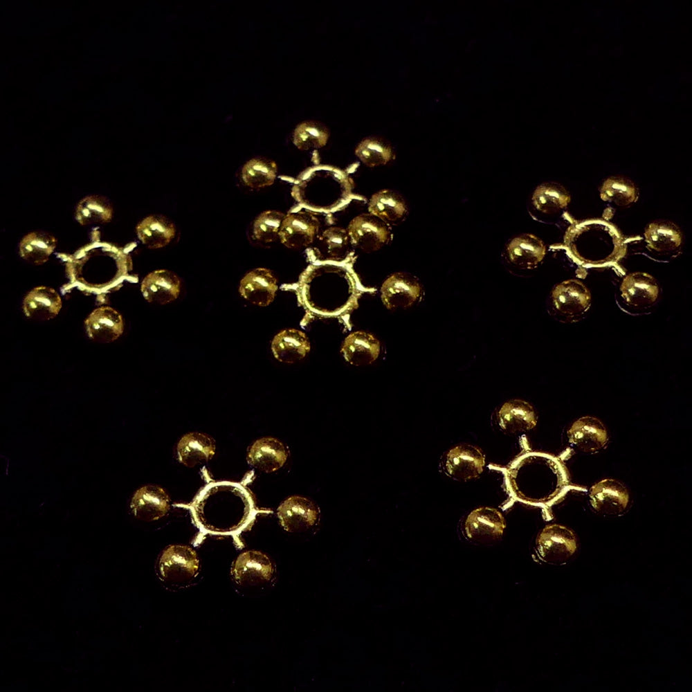 Séparateur flocon de neige or antique (10 pièce)