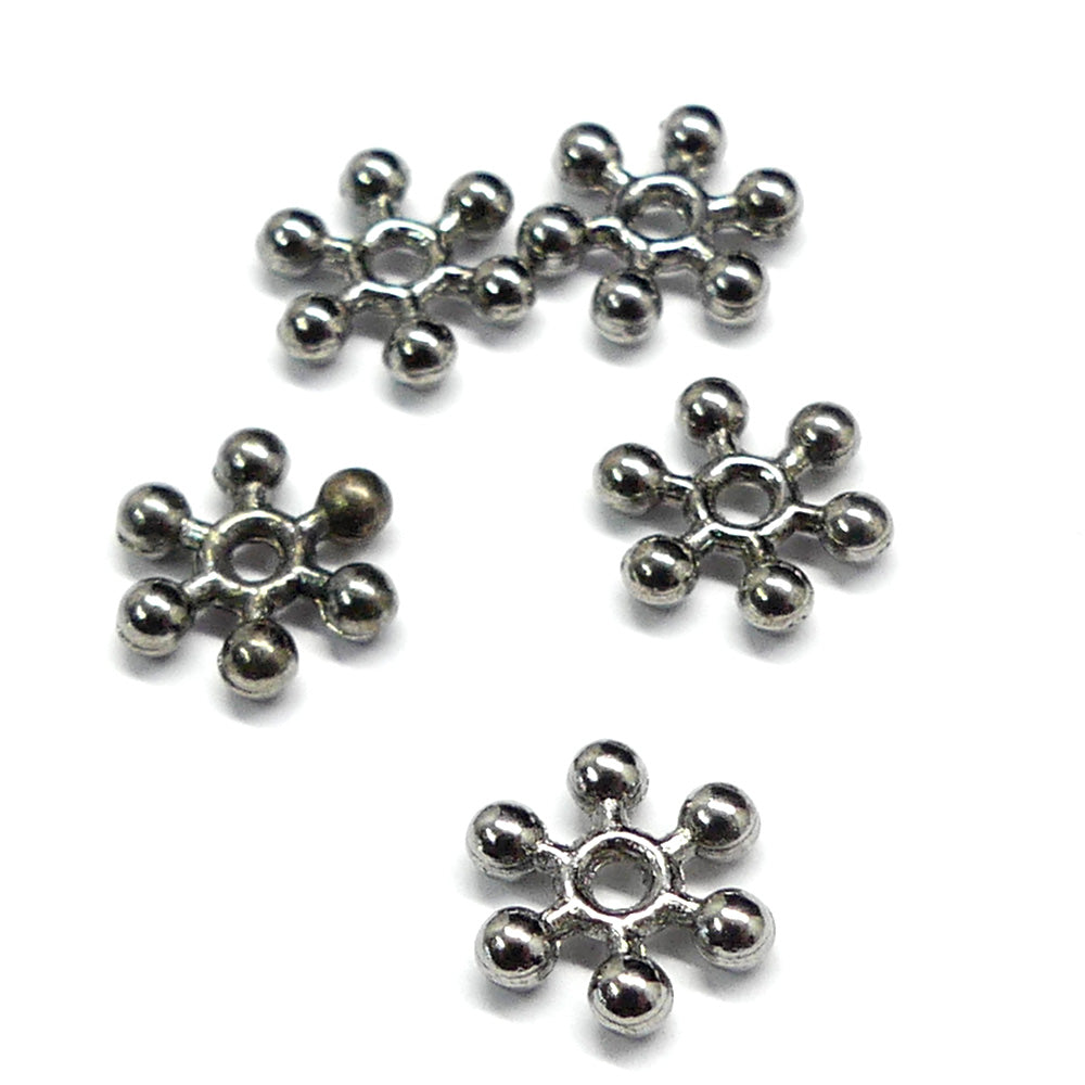 Séparateur flocon de neige gunmetal (10 pièce)