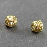 Perles " Citrouille " - Or -  1 pièce