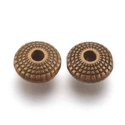 Séparateurs perles tibétains en bronze antique (5 pces)