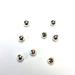 Séparateur perle en fer rond - Couleur argent (10 pces)