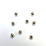 Séparateur perle en fer rond - Couleur argent (10 pces)