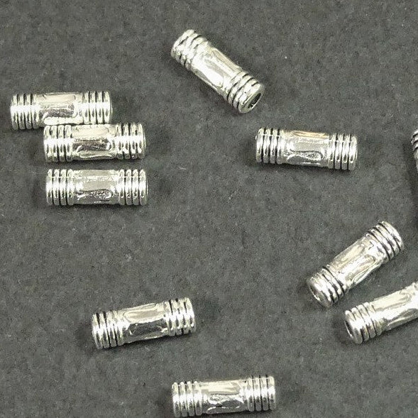 Perles en alliage de style tibétain, Tube (5 pces)