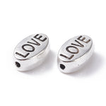 Perle Love argentée 10 mm (5pièces)