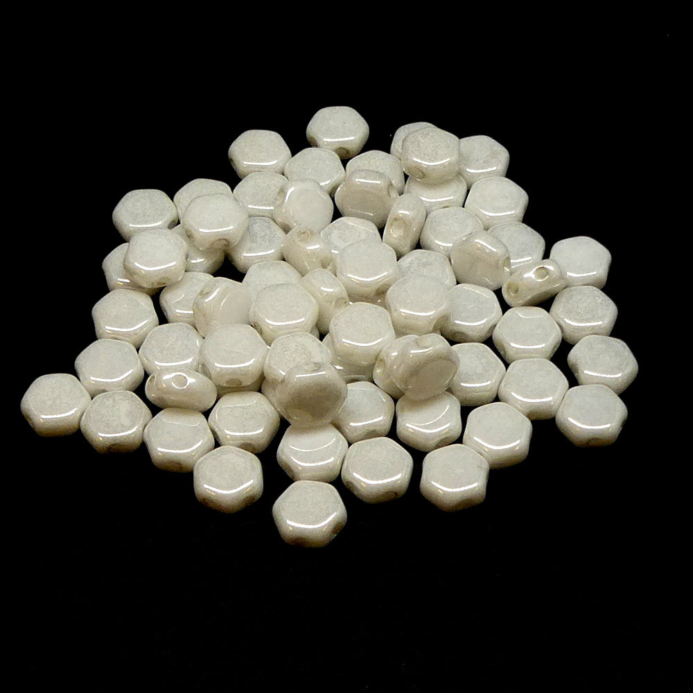 Nid d'abeille - Blanc brillant