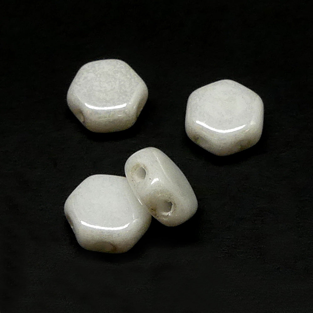 Nid d'abeille - Blanc brillant