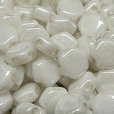 Nid d'abeille - Blanc brillant