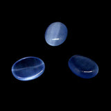 Yeux de Chat Ovale - Cabochon Bleu (10 pces)