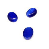 Yeux de Chat Ovale - Cabochon Bleu Nuit (10 pces)
