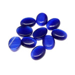 Yeux de Chat Ovale - Cabochon Bleu Nuit (10 pces)