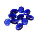 Yeux de Chat Ovale - Cabochon Bleu Nuit (10 pces)