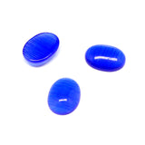 Yeux de Chat Ovale - Cabochon Dark Bleu (10 pces)