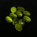Yeux de Chat Ovale - Cabochon Olive (10 pces)