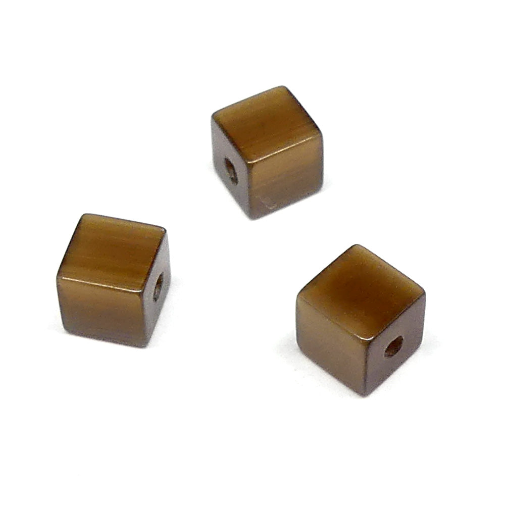 Yeux de Chat Cube - Camel (20 pces)