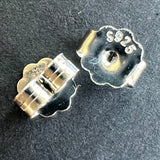 Noix d'oreille sculptée en Argent sterling (par paire)