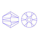 Bicone 4 - Héliotrope AB (25 pces)