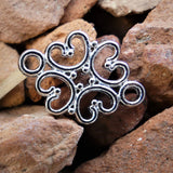 Lien / connecteur - Fleur, style tibétain (1 pce)