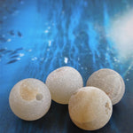 Ronde 10 - Agate naturelle givrée beige (5 pces) 