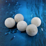 Ronde 10 - Agate naturelle givrée blanche (5 pces)