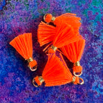 Mini pompon Orange fluo (1 pce)