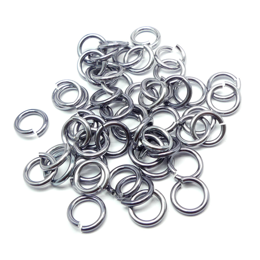 Anneau 16G / 10 mm - Glace noire (20 pces)