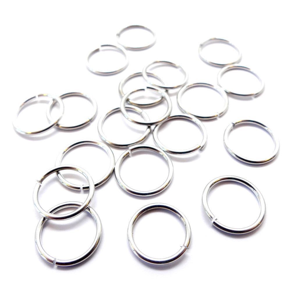 Anneaux 16G / 13.5 mm - Argent (10 pces)