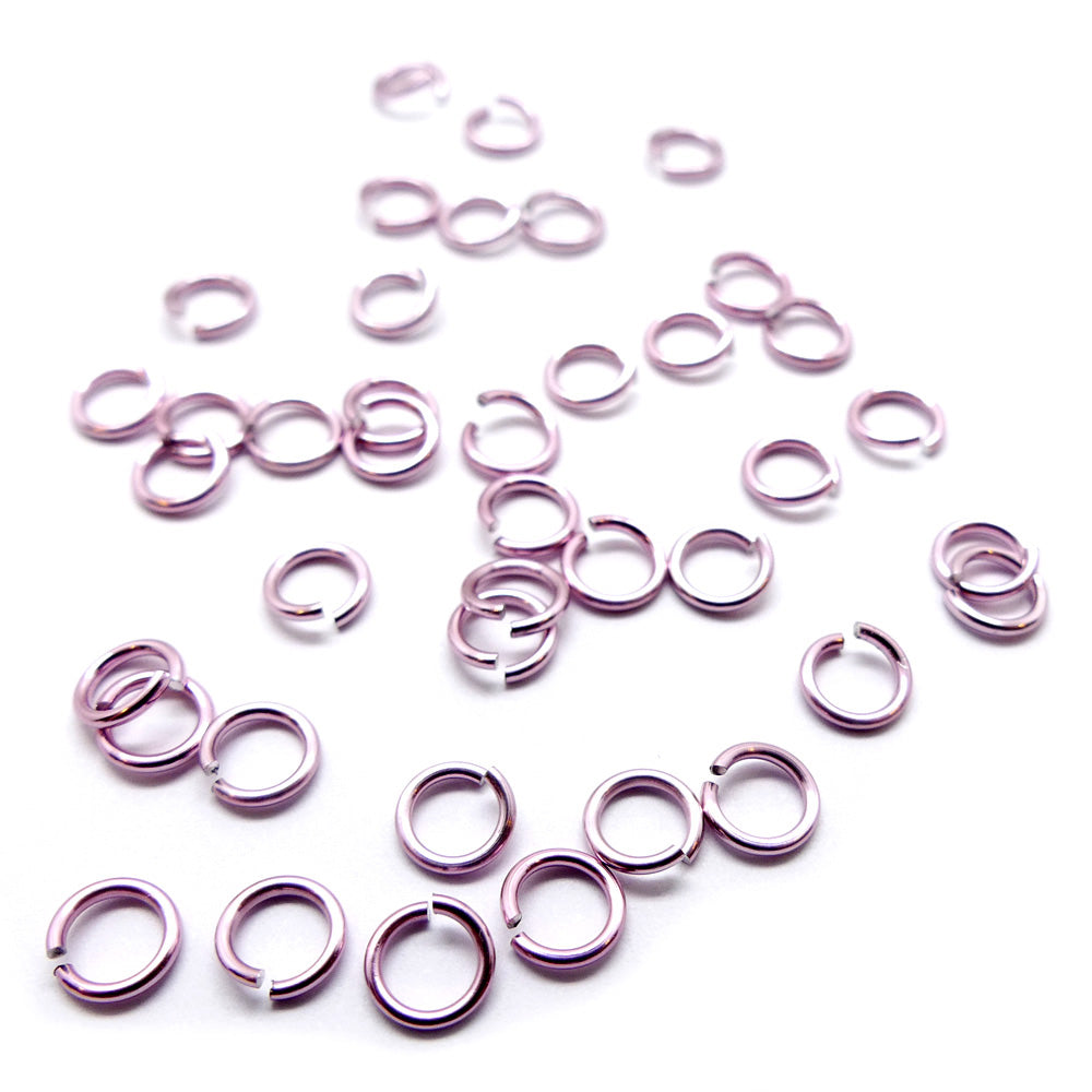 Anneau 20G / 5 mm -  Rose clair (10 pces)