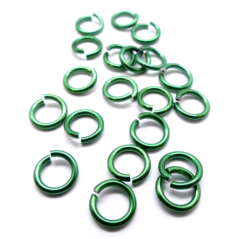 Anneau 16G / 1 cm - vert (20 pces)