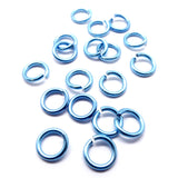 Anneau 16G / 1 cm - bleu ciel (20 pces)