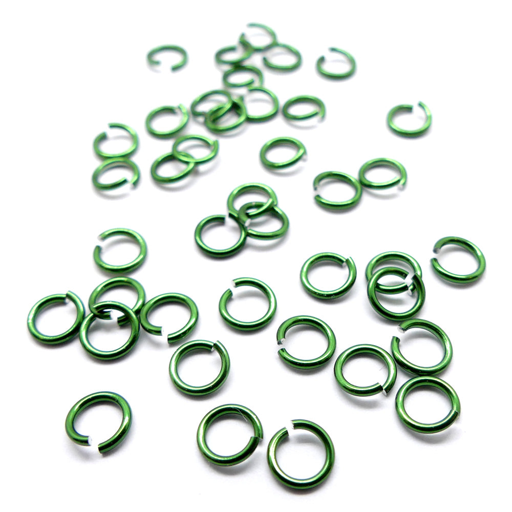 Anneau 20G / 5 mm - Vert (10 pces)