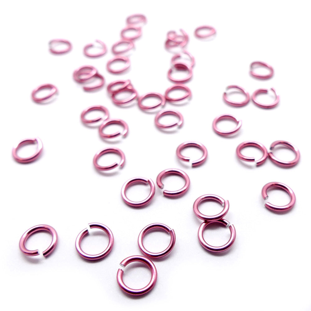 Anneau 20G /  - 6x0.8 mm Rose (10 pces)