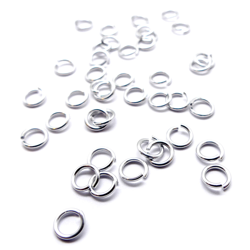 Anneaux 20G / 6.5 mm - Argent (50 pces)