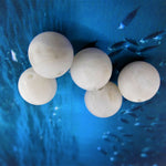 Ronde 10 - Agate naturelle givrée blanche (5 pces)