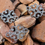 Lien / connecteur - Fleur, style tibétain (1 pce)