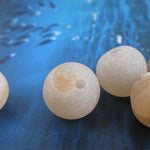 Ronde 10 - Agate naturelle givrée beige (5 pces) 