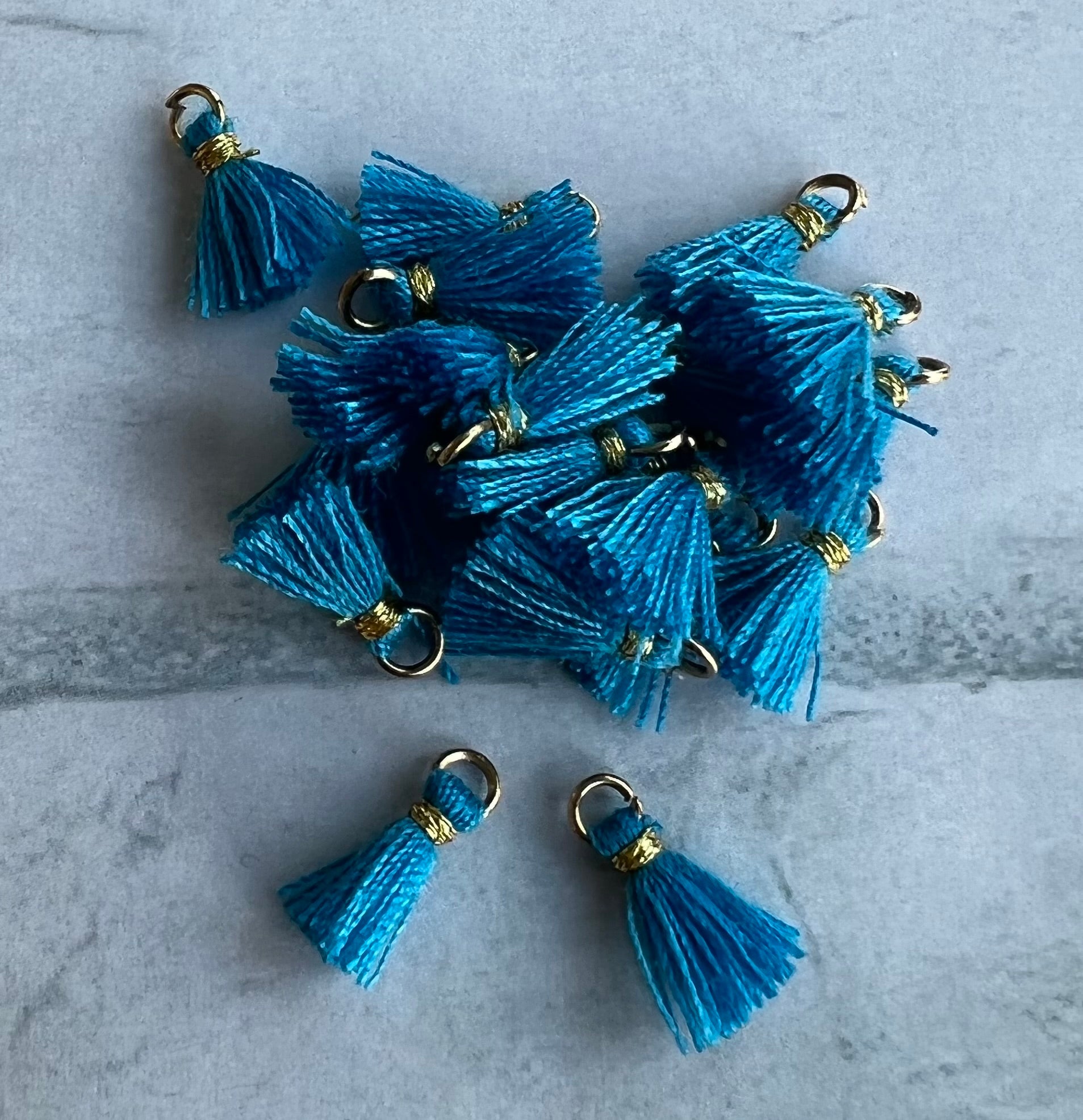 Mini pompon Bleu (1 pce)