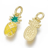 Breloque "Ananas"  - Or - jaune ( 1pce )