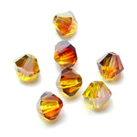 Bicone 4 - Opale de feu Satin (25 pces)